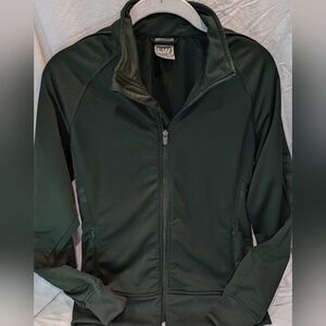 Level Wear Medium Women's Forest Green Performance Track Jacket Athletic wear